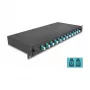 Skaidulinės optikos sujungimo dėžė DeLOCK 67004 Juoda Metalinė 482x220x44mm
