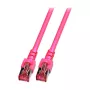 EFB-Elektronik RJ45 jungiamasis kabelis Cat.6 S/FTP LSZH rausvas 0,5 m