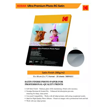 Kodak Ultra Premium nuotraukų popierius 280g Satin 13x18 cm 20 lapų