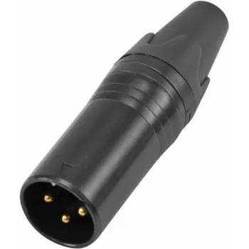 Omnitronic XLR 3 kontaktų IP apsaugotas jungtis 30208435, vyriška/moteriška garso kabelio jungtis