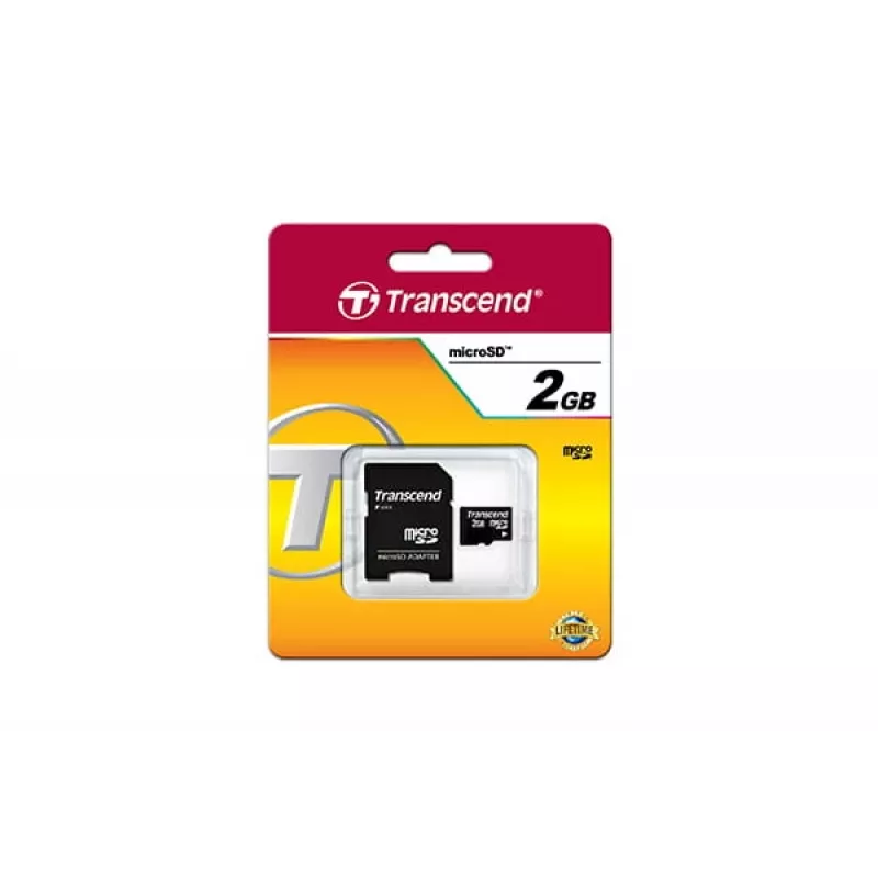 Flash atminties kortelė Transcend 2GB MicroSD TS2GUSD