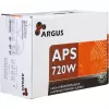 INTER TECH Argus APS-720W - Maitinimo blokas (115-230 V, 20+4 kontaktų ATX, 47-63 Hz, 12V1, +12V2, +3.3V, +5V, +5Vsb, 12V, aktyvus, ATX, juoda)