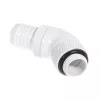 BitsPower BP-DW45R2I – žalvarinis baltas 45° G1/4 inch jungiamasis elementas su 360° sukamuoju antgaliu
