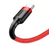 USB 2.0 A – USB-C laidas Baseus CATKLF-B09 1 m QC3.0 nailoninis pintas raudonas, greitas įkrovimas ir duomenų sinchronizavimas
