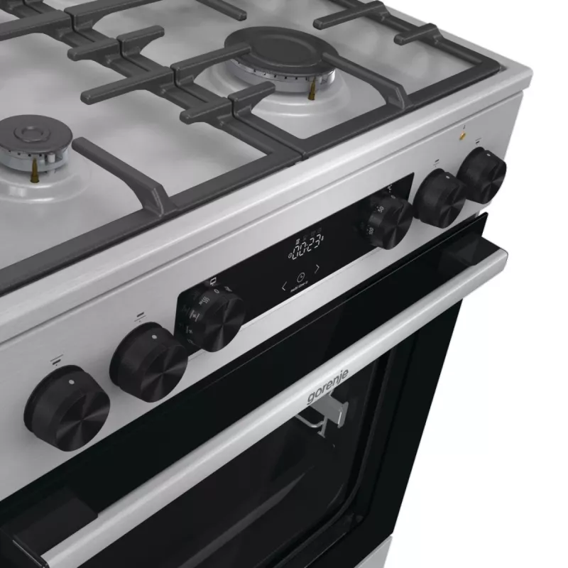 Gorenje GKS6C71XF Laisvai pastatoma viryklė su orkaite Sidabrinė