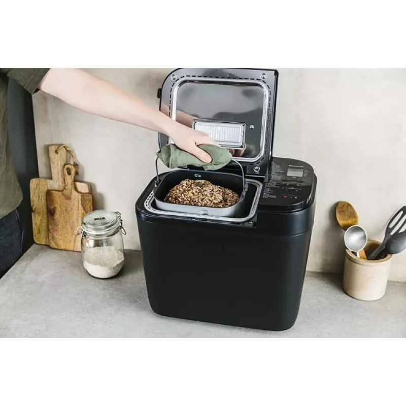 Kepimo mašina Panasonic SD-R2530, 550 W, 30 programų, LCD ekranas, juoda