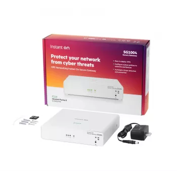 HPE Aruba Instant On SG1004 S0G33A valdomas 4 prievadų Gigabit tinklo jungiklis