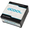Adapteris Alphacool G1/4 AG į G1/4 AG, metalinis kampinis jungimas, juodas