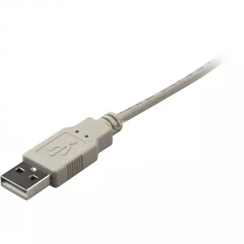 USB 2.0 laidas, USB-A kištukas > USB-B kištukas (pilka, 0,5 m)