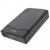 Išorinis HDD/SSD dėklas Unitek Y-3035 – 2.5/3.5 colio SATA, USB 3.2 Gen 1 (USB Type-B), 6 Gbit/s, juodas, su maitinimo adapteriu