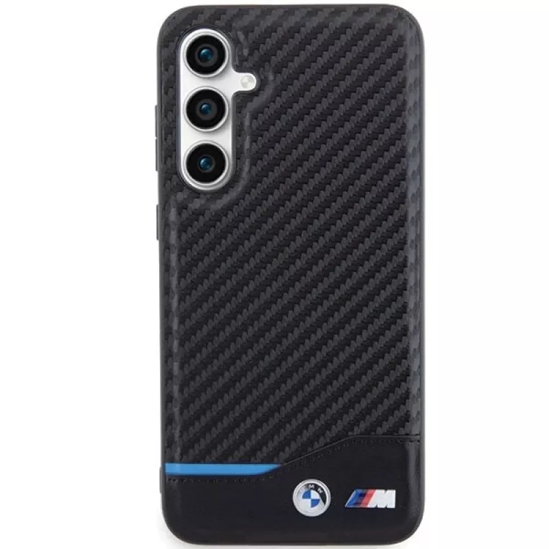 BMW | BMHCS23FE22NBCK | Samsung Galaxy S23 FE odinis anglies pluošto dangtelis, juodas