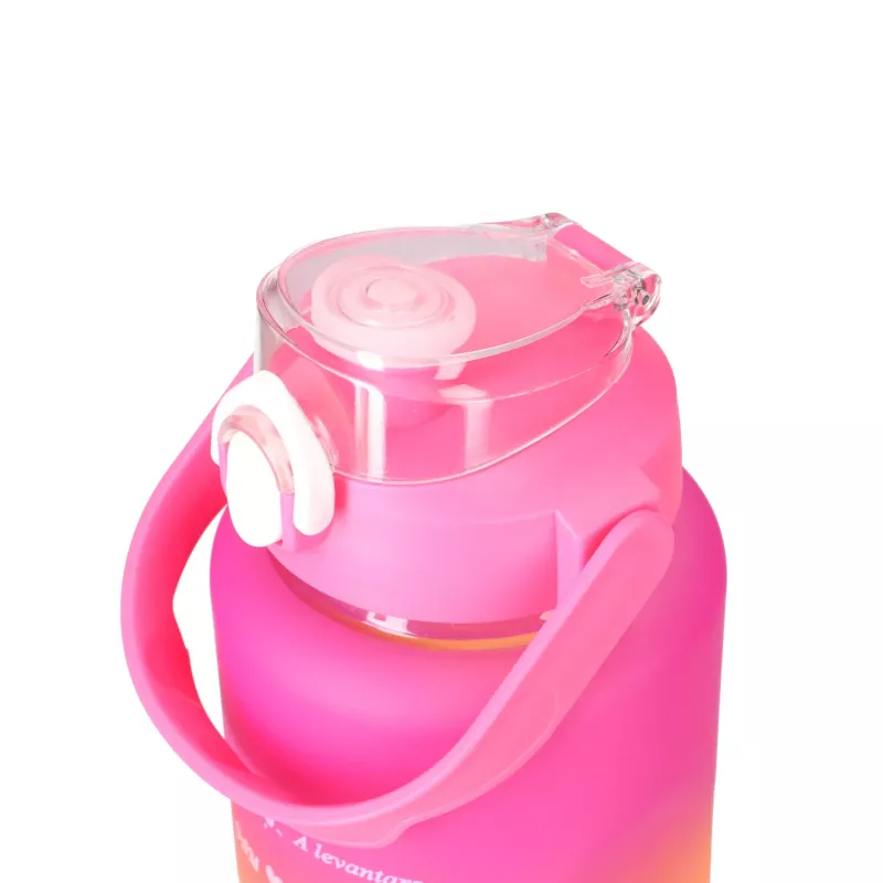 Extralink Motyvacinis vandens butelis 3W1 rinkinys Rožinis-Oranžinis 2000ML+900ML+300ML