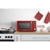 Mikrobangų krosnelė ETA Storio Red Solo – 20 L, 700 W, 5 galingumo lygių, 245 mm padėklas