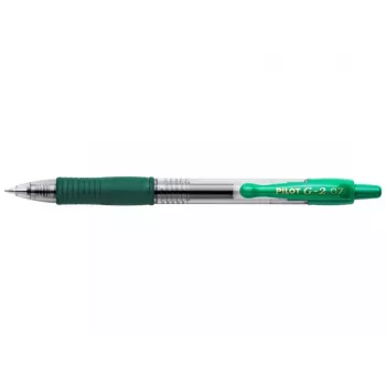 Pilot BL-G2-7 Žalias gelinis rašiklis 0,4 mm antgalis permatomu korpusu