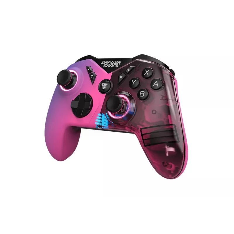DragonShock Nebula Ultimate belaidis valdiklis, skirtas Nintendo Switch, su D-Pad, Home, Start, Turbo mygtukais, daugiaspalvis, Bluetooth
