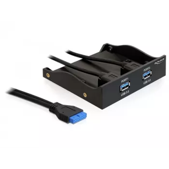 Priekinis USB 3.0 lizdo skydelis DeLOCK 61896, 3,5 inch / 5,25 inch