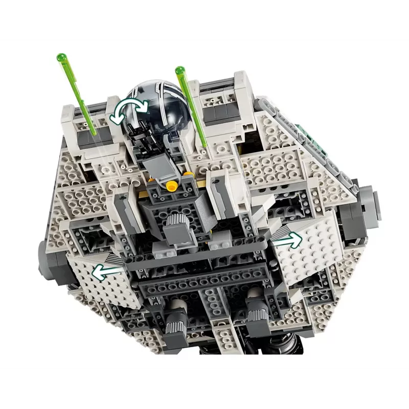 LEGO Star Wars žaidimų rinkinys 75357 — „The Ghost“ ir „Phantom II“, 1 394 detalės, 4 minifigūrėlės, nuo 10 metų
