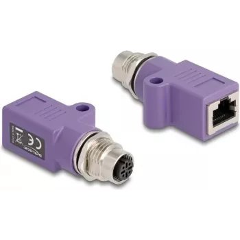 DeLOCK 60678 lyties keitiklis M12 RJ45 Violetinis