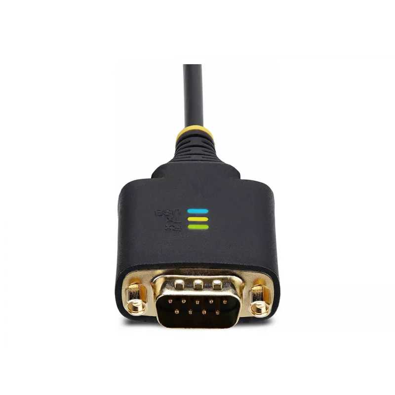 StarTech.com 13ft (4m) 2 prievadų USB į nuoseklųjį adapterio kabelis, keičiami DB9 varžtai/veržlės, COM išlaikymas, USB-A į DB9 RS232, FTDI, 4 lygio ESD apsauga, Windows/macOS/ChromeOS/Linux – tvirta TPE konstrukcija