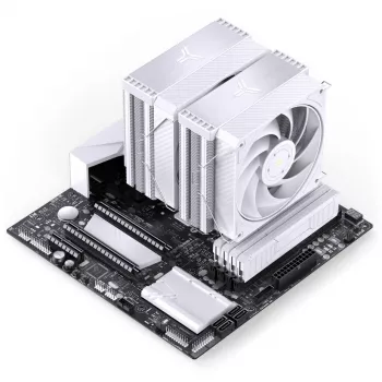 Jonsbo HX6280 CPU aušintuvas, PWM, RGB – 130 mm, baltas