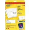 Avery J8163-25 adresų etiketės – Baltos – 99,1 x 38,1 mm – 350 etikečių (25 lapų x 14)