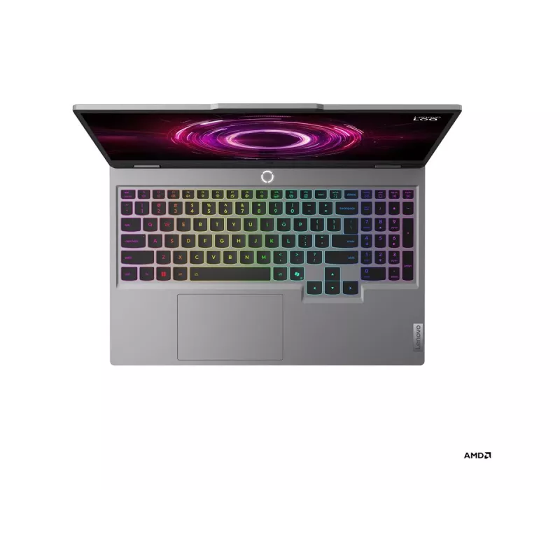 Nešiojamas kompiuteris Lenovo LOQ Ryzen 5, 15,6 colio FHD IPS 144Hz, 16GB RAM, 512GB SSD, NVIDIA RTX 5050 8GB, Windows 11 Home (Luna Grey)