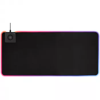 Deltaco GAM-092 - Juodas - Vienspalvis - Neoprenas - USB - Žaidimų pelės kilimėlis