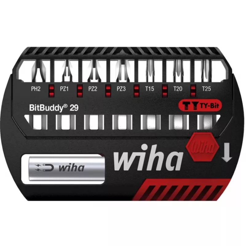 WIHA 42137 - Bit rinkinys BitBuddy, 8 vnt. mišrus, 29 mm, TY-Bit (42137)