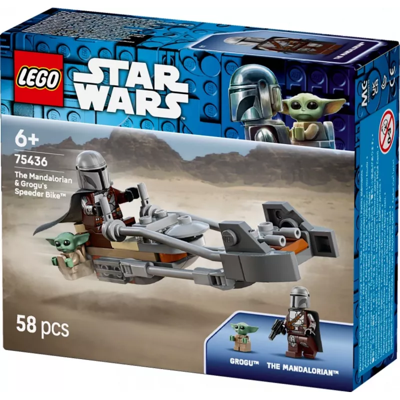 LEGO STAR WARS 75436 Mandaloriano ir Grogu greitaeigis motociklas