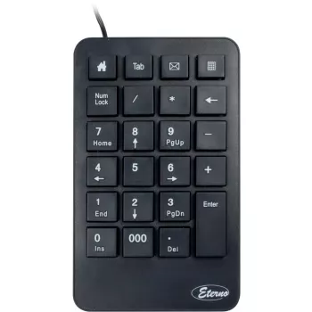 Skaitmeninis klaviatūros blokas Inter-Tech KB-120 Universal USB juodas