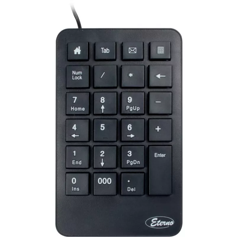 Skaitmeninis klaviatūros blokas Inter-Tech KB-120 Universal USB juodas