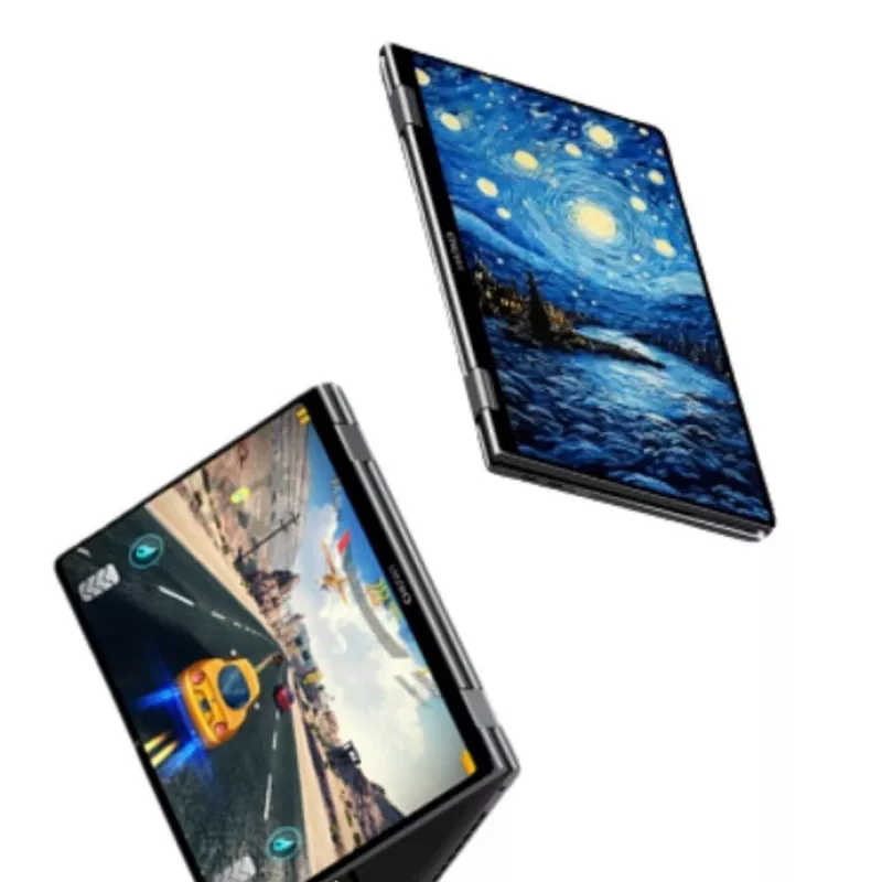 Chuwi MiniBook X 2023 P K3 SR N150 10.51 inch WXGA Touch IPS 16 GB SSD 512 GB Bluetooth juodas x360 Windows 11 Pro sidabrinis