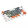 Savio ASTRAL WHITE JADE 3 COLOURS klaviatūra, žaidimų, USB, QWERTY US International