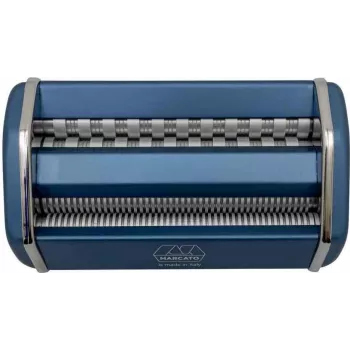 Pasta mašinėlė Marcato Atlas 150, rankinė volų ir pjaustytuvų sistema, pudros mėlyna