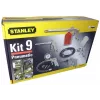 Pneumatinis įrankių rinkinys STANLEY 9045718STN, 9 dalių, metaliniai įrankiai, spiralinė žarna 5 m, maks. 20 bar