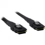 Inter-Tech vidinis SAS kabelis - Serial ATA 150/300/600 - 36 PIN 4iMini MultiLane į 36 PIN 4iMini MultiLane - 50 cm - su fiksatoriumi - Juodas