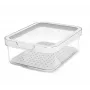 Maisto indas Rotho 1053201100 Stačiakampis 1,2 l permatomas baltas, technopolimeras, tinkamas plauti indaplovėje