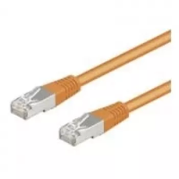 Wentronic Goobay CAT 5e Patch Cable, F/UTP, Orange, 10 m - CCA Copper Mix (93458)