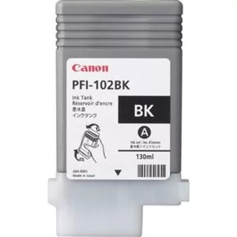 Canon originali rašalo kasetė PFI-102BK (0895B001), juoda, pigmentinė, imagePROGRAF iPF500/iPF600/iPF700 (SPEC)