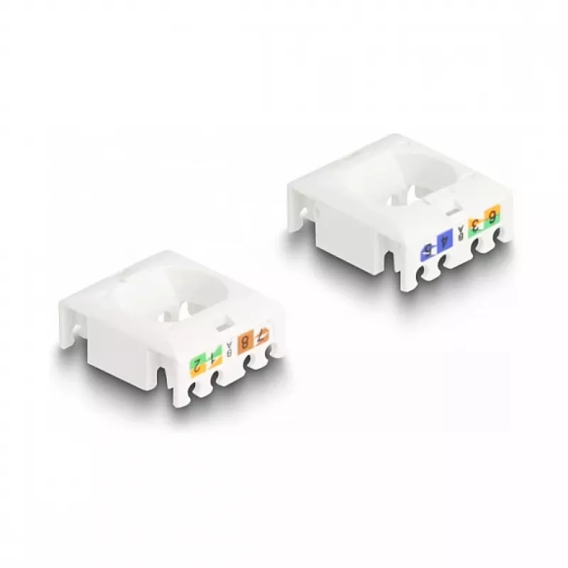 DeLOCK Keystone modulis RJ45 kištukas į LSA Cat.6A STP su fiksavimo spaustuku