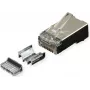 ROLINE RJ45 Kištukas Cat.6A Ekranuotas + Įdėklas 10 vnt. (21.17.3099)
