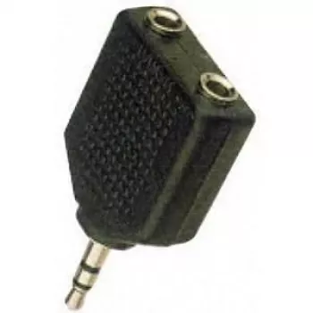 MicroConnect AUDALS lyties keitiklis 3.5mm 2x3.5mm juodas