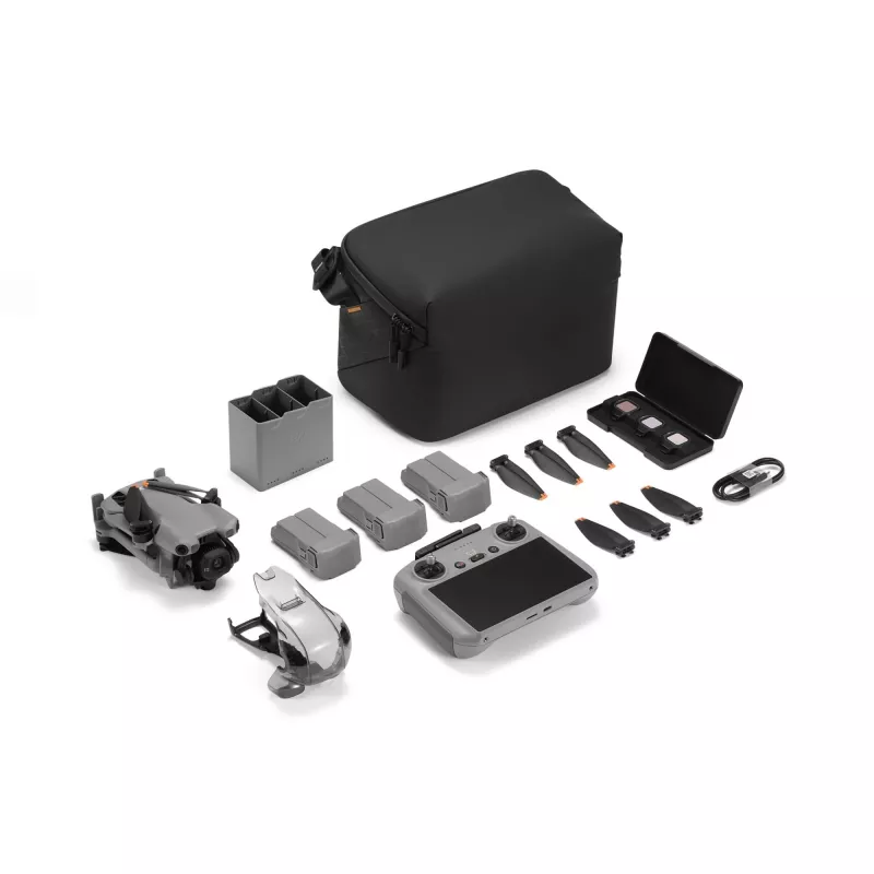 DJI MINI 5 PRO Fly More Combo (RC2) lengvas 249 g dronas su 50 MP sensoriumi, Lidar, 3 akumuliatoriais, nuotolinio valdymo pultu su ekranu
