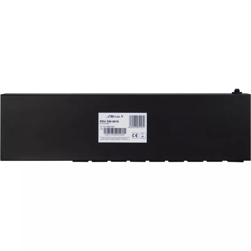 Inter-Tech SW-0816 maitinimo skirstytuvas (PDU) 8 AC lizdai Juodas
