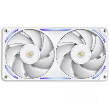 NZXT F280X RGB 140mm ARGB korpuso ventiliatoriai - balti, 2 vnt. pakuotė