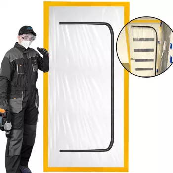 Dulkių barjeras durims remontui XXL, dulkių uždanga 230×135 durims