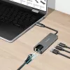 USB 3.2 Gen1 3 prievadų šakotuvas su 2.5G eterneto prievadu
