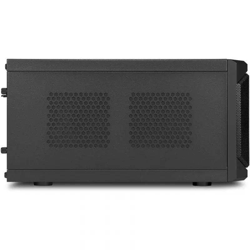 Sharkoon QB One juodas - Mini ITX korpusas, Mini-ITX, 3,5 inch/2,5 inch diskams, USB 3.0