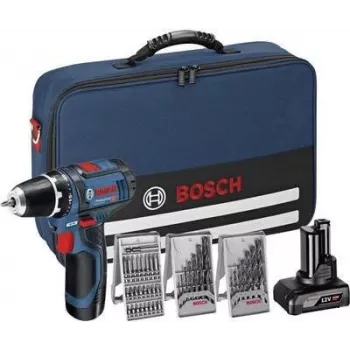 Bosch 0615990HV1 Gręžtuvas su greito užspaudimo griebtuvu, juoda, mėlyna, raudona