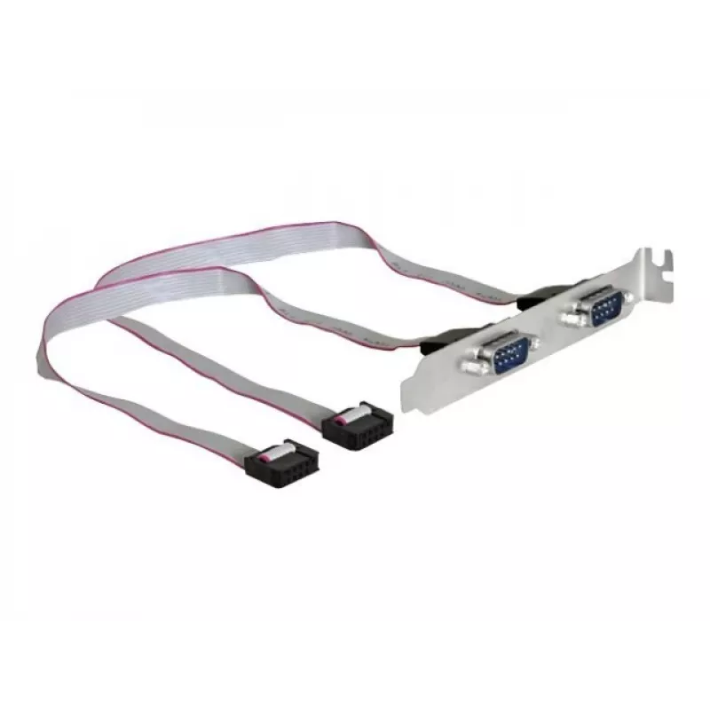 DeLOCK 89083 PCI sąsajos lizdo laikiklis su dviem DB9 prievadais